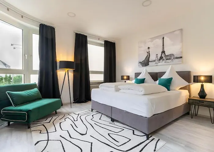 Apartment Elegantes Design-Elberfeld-Zentral-Bahnhof-Terrasse W5